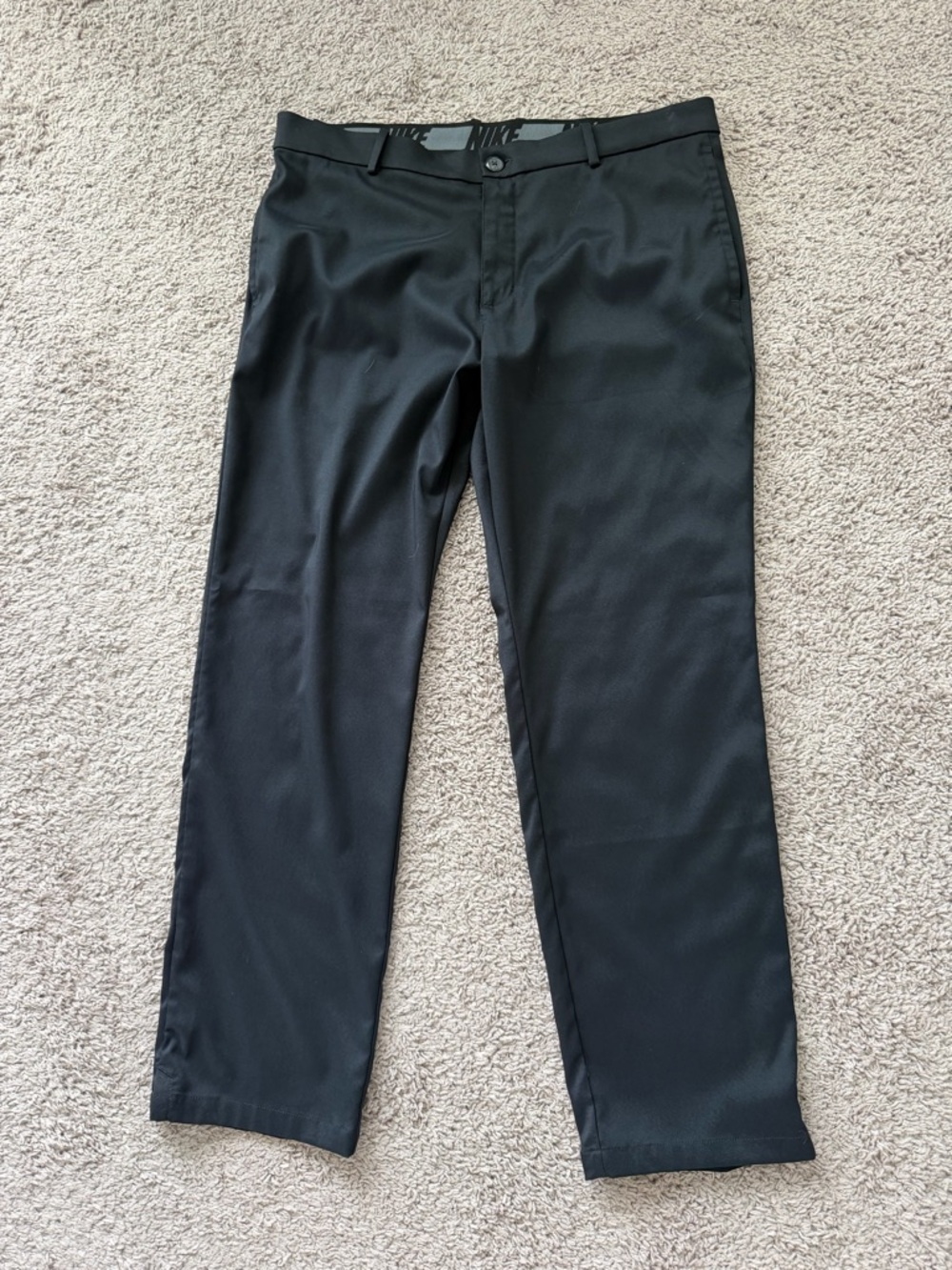 nike mens black dri-fit golf pants